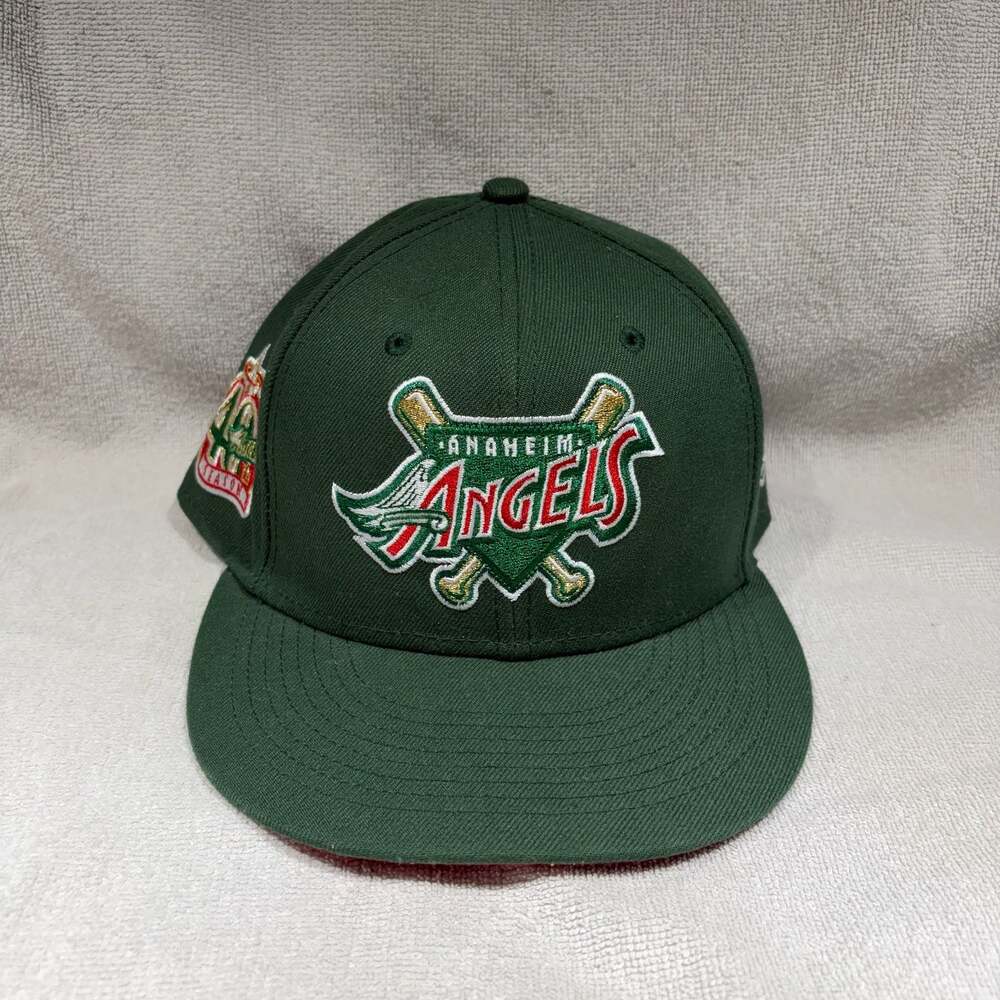 New Era Anaheim Angels 40th Season Cooperstown  59FIFTY Fitted Hat Size 7 3/4